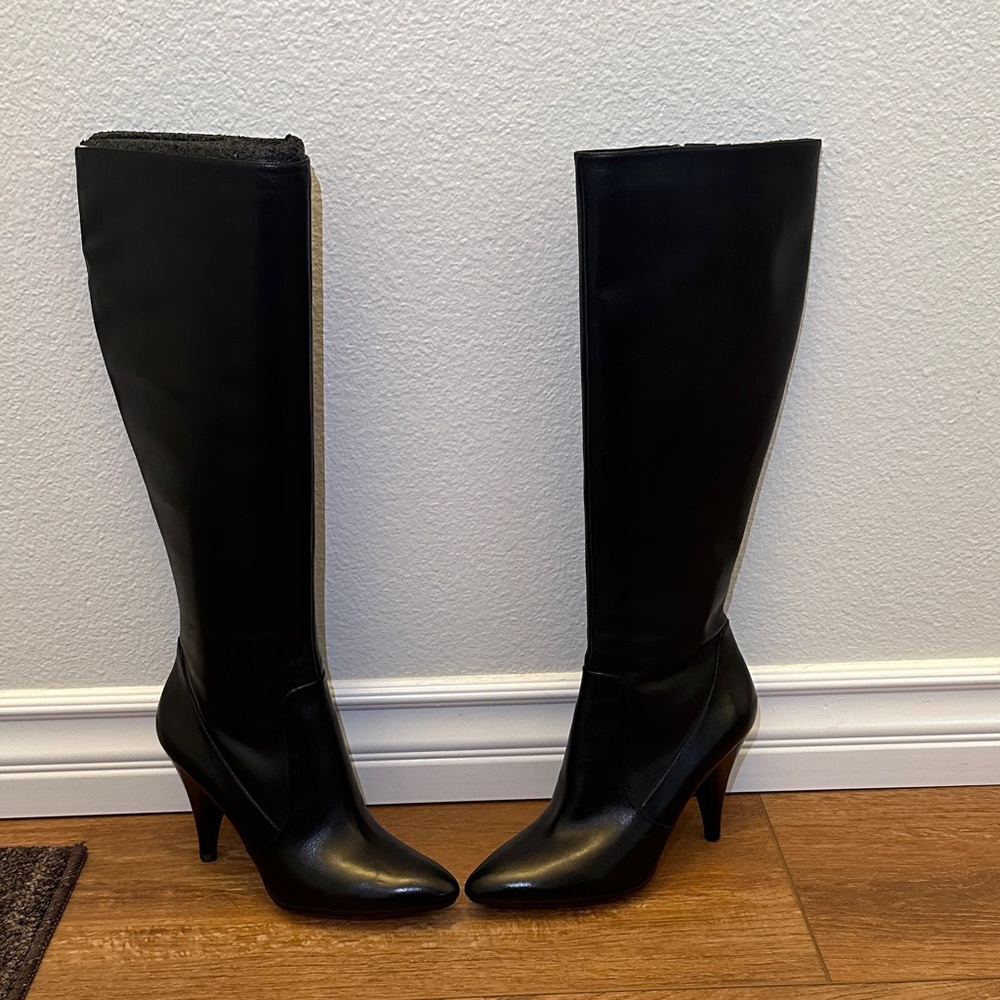 Via Spiga Black Heeled Boots